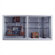 Marsh Series 50 Wall-Mounted Sliding Glass Door Trophy Cases - Burlap Fabric (with Lighting)