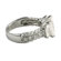 Palm Beach Jewelry Platinum/Silver Cubic Zirconia Emerald-Cut Ring