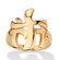 Palm Beach Jewelry Triple Cross Ring