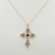 Palm Beach Jewelry Sapphire / Diamond Acc. Cross Pendant