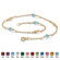 Palm Beach Jewelry Birthstone Beaded Ankle Bracelet