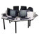 Paragon Furniture 3 Station Curvilinear Multi-User Workstation