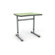 Paragon Furniture 2 Student Adjustable Height Classroom Desk with Bookbox