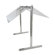 Buffet Enhancements 25" Stainless Steel Portable Folding Sneeze Guard