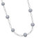 Jewelryweb Sterling Silver 16+1.5 Silver Cultured Freshwater Pearl Necklace