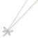 Jewelryweb 14k White Gold Diamond Fascination Dragonfly Necklace