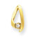 Jewelryweb 14k Diamond chain slide
