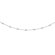 Jewelryweb 14k White Gold Clear Crystal Ball Necklace - 18 Inch