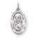 Jewelryweb Sterling Silver Saint Christopher Medal Charm