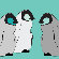 Avalisa Animal - Baby Penguins Stretched Wall Art