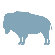 Avalisa Silhouette - Buffalo Stretched Wall Art