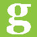 Avalisa Letter - Lower Case 'g' Stretched Wall Art