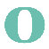 Avalisa Letter - Lower Case 'o' Stretched Wall Art