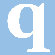 Avalisa Letter - Lower Case 'q' Stretched Wall Art