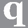 Avalisa Letter - Lower Case 'q' Stretched Wall Art