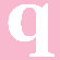 Avalisa Letter - Lower Case 'q' Stretched Wall Art