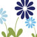 Avalisa Imagination - Simple Floral Stretched Wall Art