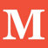 Avalisa Letter - Upper Case 'M' Stretched Wall Art