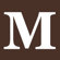 Avalisa Letter - Upper Case 'M' Stretched Wall Art