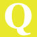 Avalisa Letter - Upper Case 'Q' Stretched Wall Art