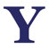 Avalisa Letter - Upper Case 'Y' Stretched Wall Art
