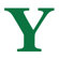 Avalisa Letter - Upper Case 'Y' Stretched Wall Art