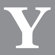 Avalisa Letter - Upper Case 'Y' Stretched Wall Art