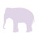 Avalisa Silhouette - Elephant Stretched Wall Art