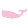 Avalisa Silhouette - Whale Stretched Wall Art