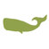 Avalisa Silhouette - Whale Stretched Wall Art