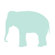 Avalisa Silhouette - Elephant Stretched Wall Art