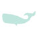 Avalisa Silhouette - Whale Stretched Wall Art