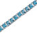 Oravo Gracefully Impressive 10.00 Carat Total  Weight Princess Cut Amethyst Gemstone Bracelet in Sterling Silver