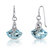Oravo Spectacular Shell Cut 12.00 carats Alexandrite Fishhook Earrings Sterling Silver