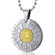 Oravo Virgo Virgin Lady Sign Zodiac Symbol Stainless Steel Circle Pendant Necklace