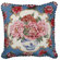 123 Creations Peony 100% Wool Needlepoint Pillow with Border