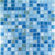 Casa Italia Project Plus 3/4" x 3/4" Glass Mosaic in Mix Azzurro Bronze