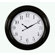 Ashton Sutton Indoor/Outdoor Clock in Black Gloss