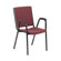Virco Comfort Stacker Chair with Arms in Burgundy