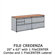 Virco Plateau Office Series File Credenza with 1 Lateral