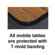 Virco 48" Round Mobile ContourFold Table with T-mold Edge