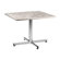 Virco Lunada 22" X-Shaped Steel/Aluminum Base