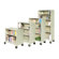 Virco 58" H Mobile Four Shelf Bookcase