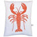 Artgoodies Lobster Block Print Squillow Accent Pillow
