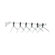 Peter Pepper Aluminum Coat Rack with 6 Non-Removable Hangers