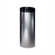 Peter Pepper Metal Cylindrical 24-28" H Trash Receptacle with Black Top Ring and Optional Trash Bucket