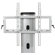 Balt Lumina 25" Flat Panel Stand in Brushed Metal