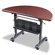 Balt Flipper Training Table, Half-Round, 48w x 24d x 29-1/2h, Mahogany                                                            