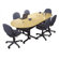 Balt 48" W Half-Round Flipper Table with Optional Seating