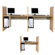 Balt Teak H Carrel Study Desk